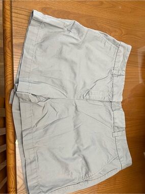 LOFT Light Gray Men's Flat-Front Shorts